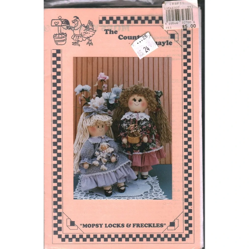 The Country Quayle Mopsy Locks & Freckles Sewing Pattern TCQ-9 Vintage 1990 Doll